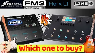 Fractal FM3 vs Line 6 Helix: which one to buy?