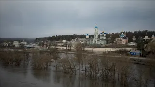 Половодье в Оптиной 03.04.24