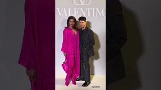 Priyanka Chopra, Nick Jonas Look So Cute At Valentino Fw23 Fashion Show #priyankachopra #nickjonas