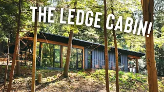 Glass Cabin w/ Caves & Waterfalls! | The Ledge Airbnb Cabin Tour!