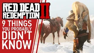 9 Things You Probably Didn't Know You Could Do In Red Dead Redemption 2