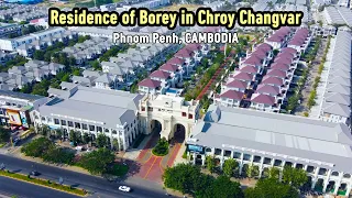 Residence of Borey in Chroy Changvar - Phnom Penh, Cambodia | Drone Footage