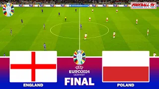 ENGLAND vs POLAND - UEFA EURO 2024 FINAL | Full Match & All Goals | eFootball PES Gameplay PC