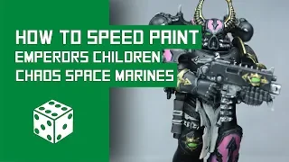 How To Speed Paint Emperor's Children: Warhammer 40k Chaos Space Marine Tutorial