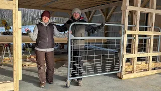 Taking the BARN to The NEXT LEVEL! Building Custom Pocket Gate in Our DREAM Barn