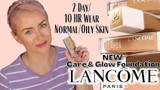 Lancome Teint Idole Ultra Wear CARE & GLOW Foundation Review + 2 Day 10 Hour Wear Test