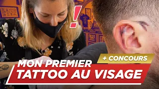 MON PREMIER TATOUAGE SUR L'OREILLE (HandPoke Tattoo) + concours !