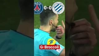 PSG vs Montpellier highlights #shorts #soccer #psg #montpellier