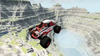 Cars vs Leap of Death | BeamNG Drive Gameplay - 82