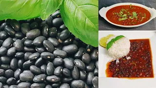 Schwarze bohnen nach pakistanischer Art kochen und genießen/Black beans recipe..