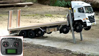 MOBIL TRUK TRONTON HINO 500 DAN FUSO FIGHTER HANDMADE - UNBOXING  MINIATUR RC TRUK SKALA 16