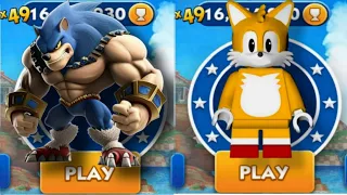 Sonic Dash - Omega Dash VS Lego Tails _ Movie Sonic vs All Bosses Zazz Eggman