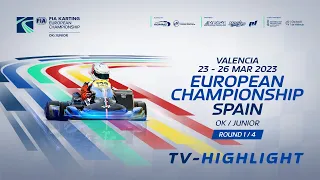 2023 FIA Karting European Championship Round 1 OK/Junior valencia - Spain TV Highlight