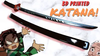 I Used METAL 3D Printing to help make Tanjiro’s NEW Katana from Demon Slayer!