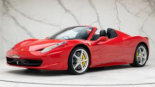 2013 Ferrari 458 Spider - Rosso Corsa - Walkaround & Interior & Revs | Romans International [4K]