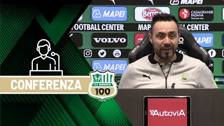 Mister De Zerbi prima di Sassuolo-Genoa