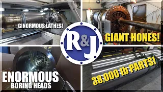 Factory Tour | TURNING, BORING, & HONING GIANT HYDRAULIC CYLINDERS R&J Cylinder + Machine