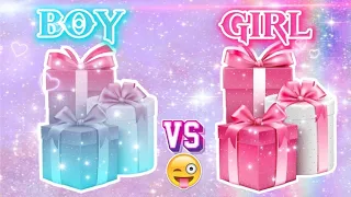 Boy VS Girl gift unboxing 🎁. Aesthetic gifts 🌼. #youtubevideo  #gift #youtube #giftunboxing #girl
