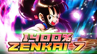 IMPRESSIVE DAMAGE? Z7, 1400%, 14* GRN CHI-CHI STRIKES FEAR IN GOFRIEZA!! | Dragon Ball Legends