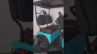 Turquoise Kandi Kruiser 4PRO Forward Facing Electric Golf Cart