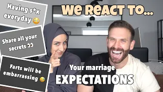 Reacting to your WILD marriage expectations 😂