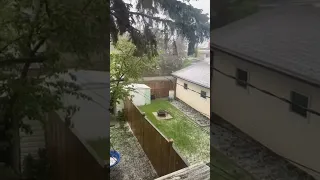 Calgary alberta Canada 🇨🇦 Hail Storm June 6 2022.