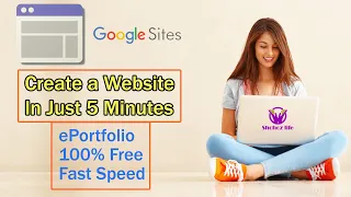 Create a website in just 5 minutes | ePortfolio | Google Sites | Free Domain Hosting | Free website