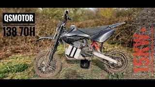 Pit Bike Motocross Electric Conversion Build Log - Qsmotor 138 70h