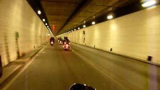 Thunder ride through Lyttelton road tunnel