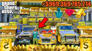 Franklin & Shinchan LUCKY BILLIONAIRE BUY CAR FOR Showroom In GTA5 (PART - 2)