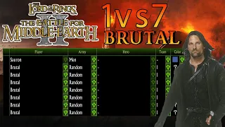 Men of the West VS 7 Brutal AI | BFME2 Skirmish Gameplay