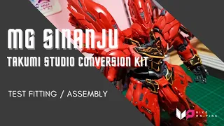 MG Sinanju + Takumi Studio's Conversion Kit (Pre-snap/Test-fitting)