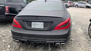 Copart Walk Around + Murdered Out Mercedes Benz CLS550 For $6,000