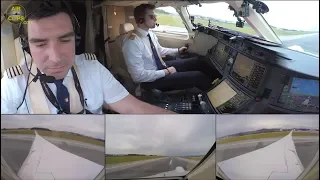 Falcon 7X, THREE JET Engines ROCKETING out of Sao Paulo for an 11.5 hours flight! [AirClips]