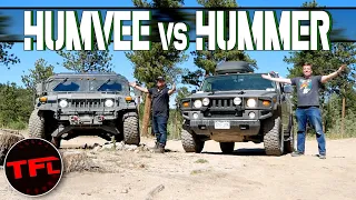 Old vs Older - Can a Civilian Hummer H2 Keep Up with a Military HUMVEE Off-Road?