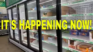 OMG! CAN YOU BELIEVE THIS? EXTREMELY EMPTY SHELVES REAL FOOD SHORTAGES