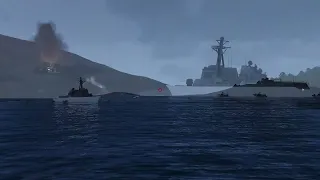 Ukraine M142 HIMARS High Precision System Blows Up Russian Missile Warship - Arma 3