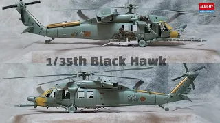 Academy AH-60L DAP Black hawk Part 15 : Completed before painting