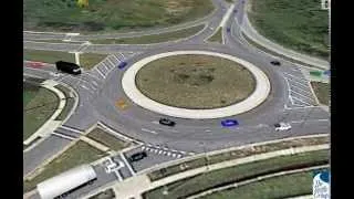 How to drive a two (2) lane roundabout