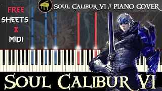 Soul Calibur VI: Character Select Main Menu Theme - Synthesia Piano Tutorial + MIDI