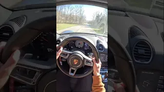 Porsche 718 Cayman S POV Driving #shorts #porsche #car