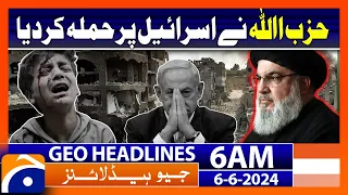 Israel vs Palestine War Latest Updates | Geo News at 6 AM Headlines | 6th June 2024