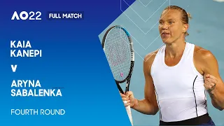 Kaia Kanepi v Aryna Sabalenka Full Match | Australian Open 2022 Fourth Round