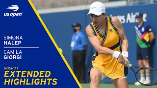 Simona Halep vs Camila Giorgi Extended Highlights | 2021 US Open Round 1