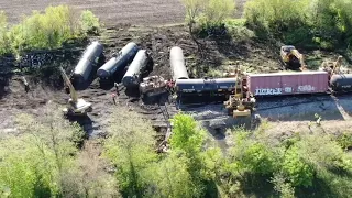 Pesotum, IL train derailment May 11, 2021