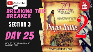 🔴 Day 25 MFM 70 Days Prayer & Fasting Programme 2021 Prayers from Dr DK Olukoya, Gen. Overseer, MFM