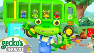 Reduce, Reuse, Recycle | 30 MIN | Gecko's Garage | Cartoons For Kids | Toddler Fun Learning