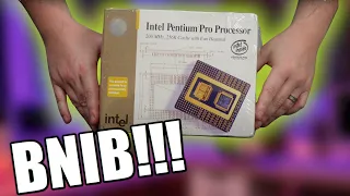Unboxing a Pentium Pro CPU from 1996