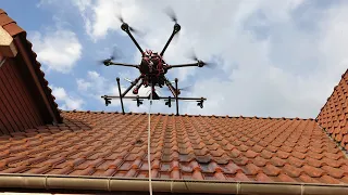 Nettoyage toiture pulvérisation par drone