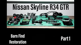 AUTOart 1:18 Nissan Skyline R34 GT-R Restoration Part 1